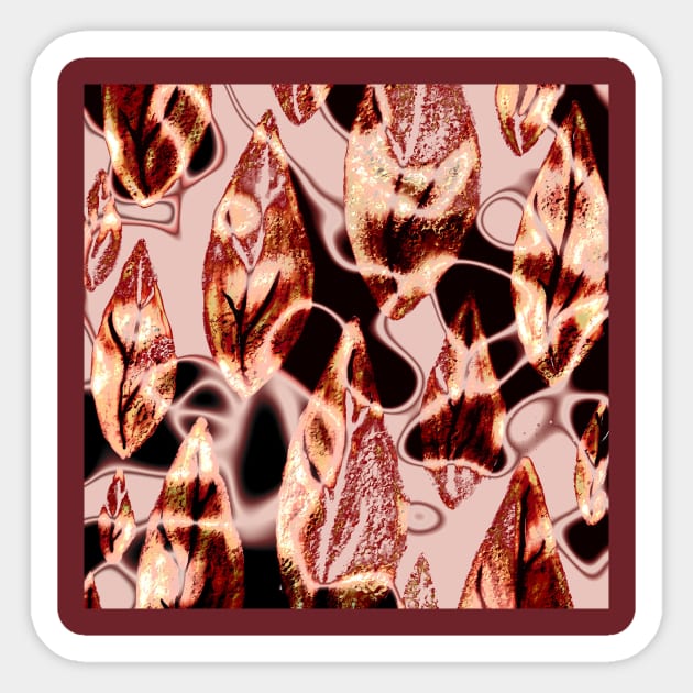 Autumn Glowing Leaves Sticker by Minxylynx4